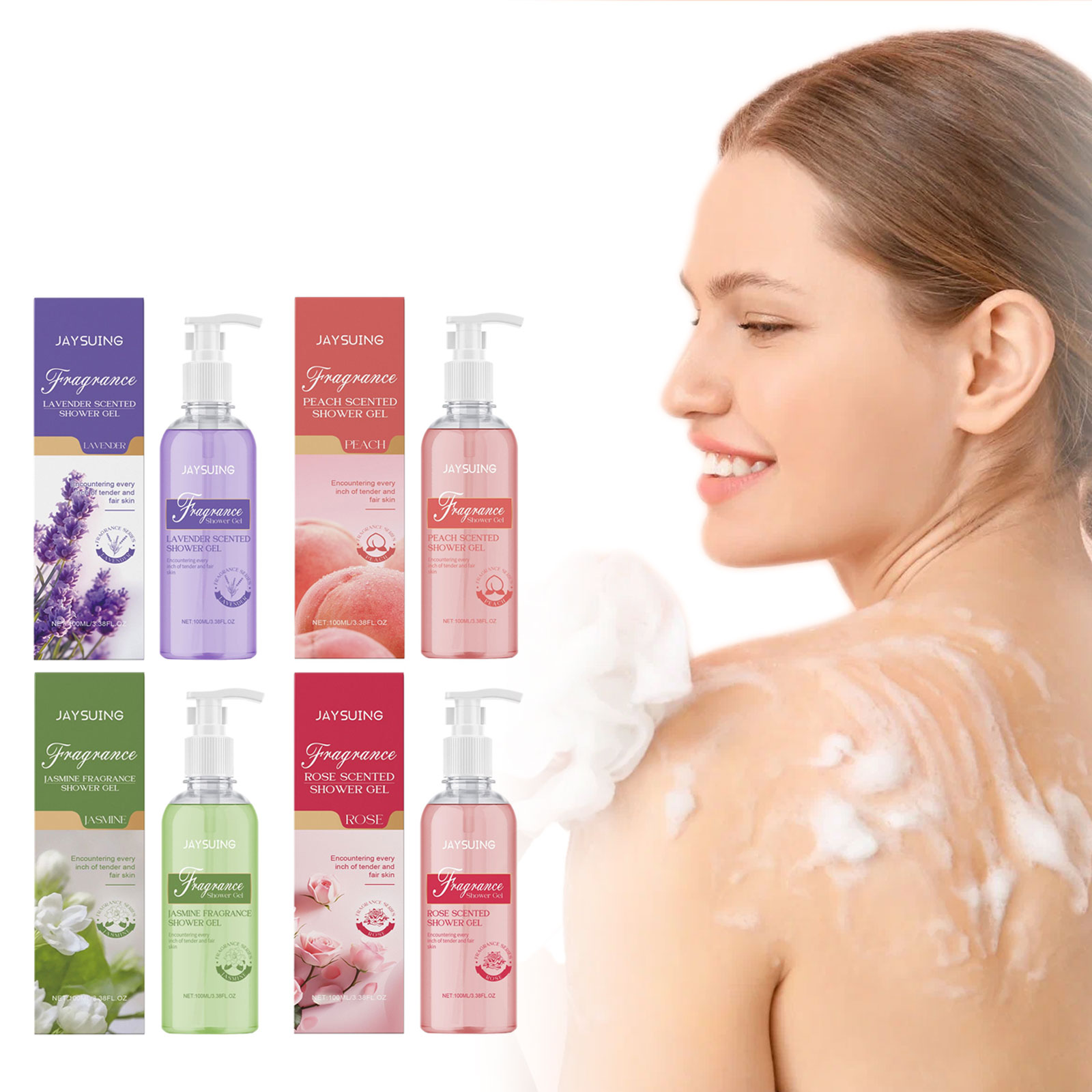 Perfume Fragrance Body Wash - น้ำหอมเจลอาบน้ำมีกลิ่นหอมอาบน้ำโลชั่นที่ขัดผิวอาบน้ำเรียบเนียนทำความสะอาดล้ำลึกมีกลิ่นหอมยาวนาน