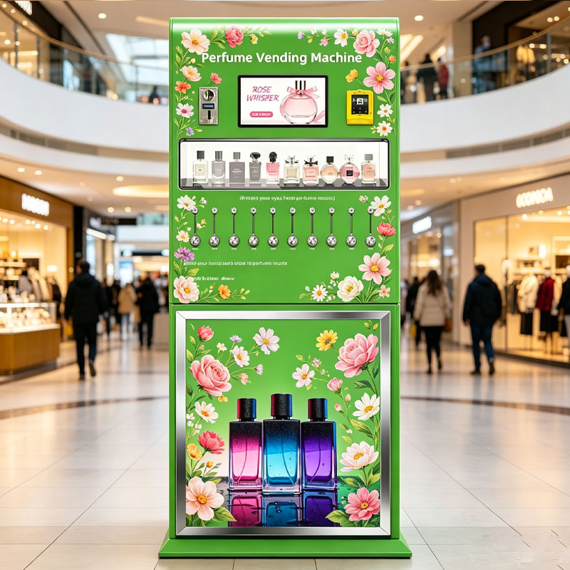 Perfume Fragrance Sale - เครื่องจำหน่ายน้ำหอมอัจฉริยะ สถานีทดลองกลิ่นแบบอินเทอร์แอคทีฟ และโซลูชันการขายขวดน้ำหอมแบบขายส่ง ปรับแต่งได้ตามความต้องการ