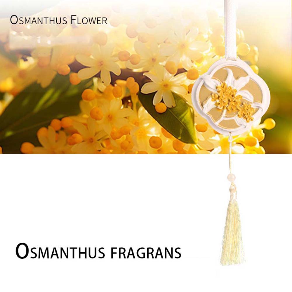 จี้น้ําหอมรถยนต์ Osmanthus Gar - Perfume Gardenia Fragrance บทวิจารณ์และราคา